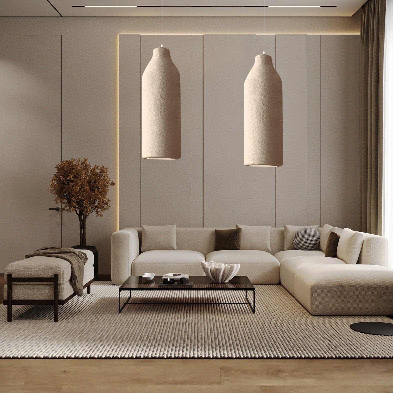 SylvaWabi Resin Pendant Light For Modern Ceiling Fixtures