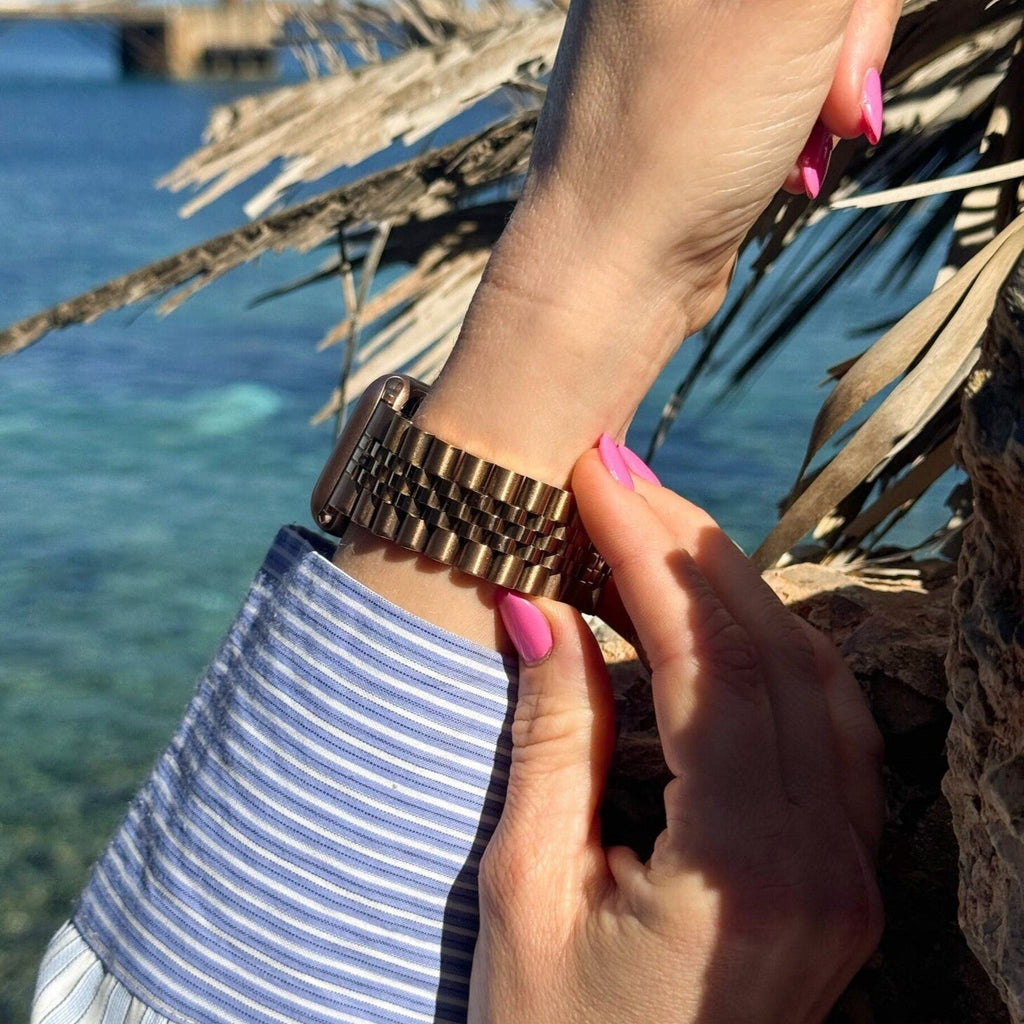 Apple Watch Rose Gold Jubilee Stainless Steel Bracelet