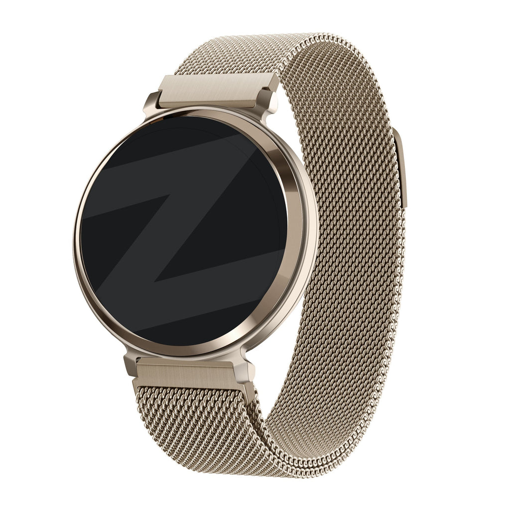 Bandz Champagne Milanese Loop Band For Garmin Lily 2