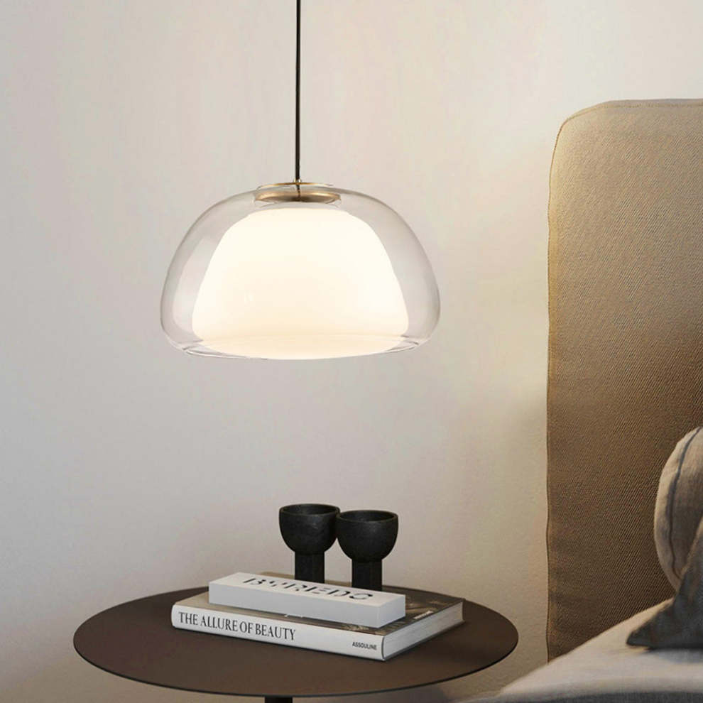 Aurora Milk Glass Pendant Light For Modern Ceiling Decor
