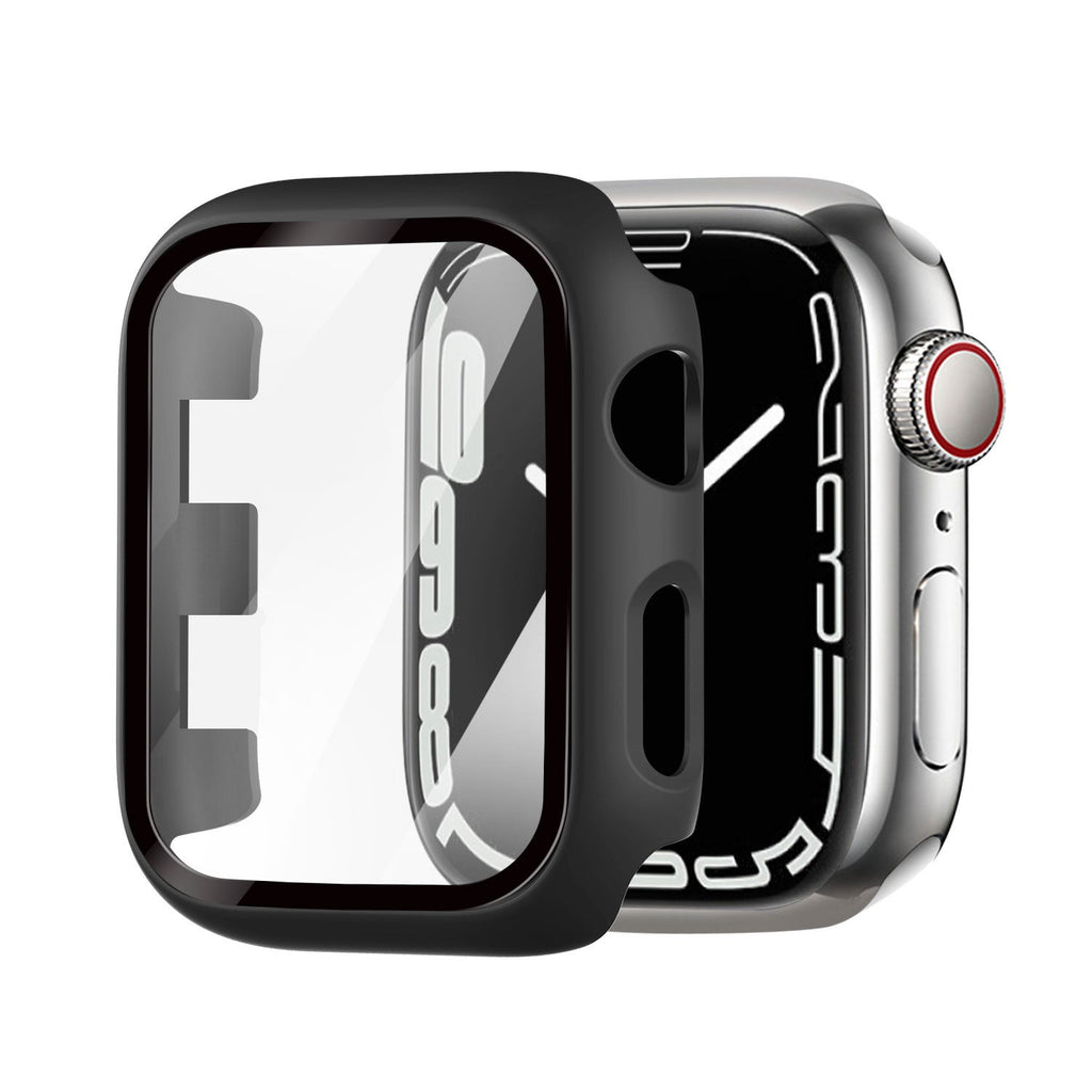 Apple Watch Protective Case Featuring Glass Cover In Black