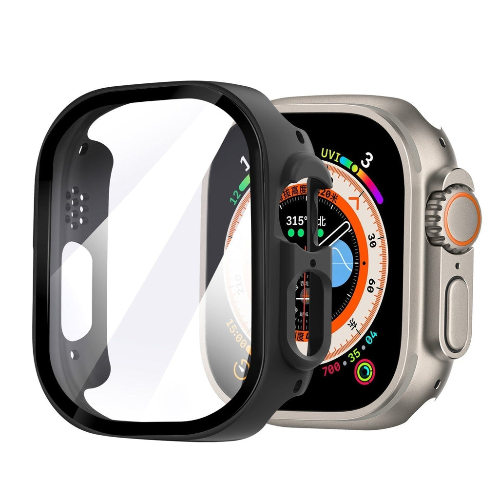 Apple Watch Protective Case Featuring Glass Cover In Black