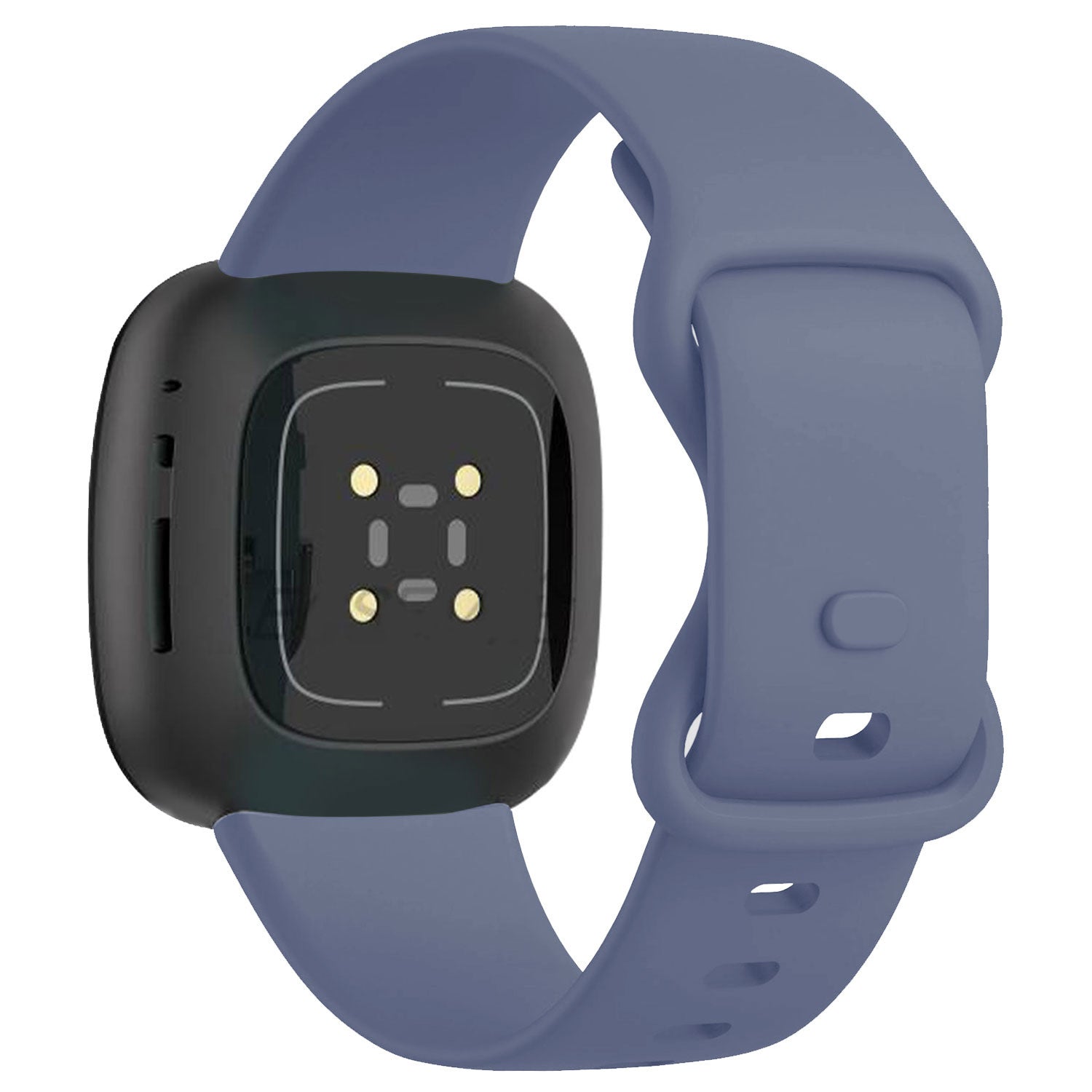 Durable Grey-Blue Silicone Strap for Fitbit Versa 3 Replacement Band