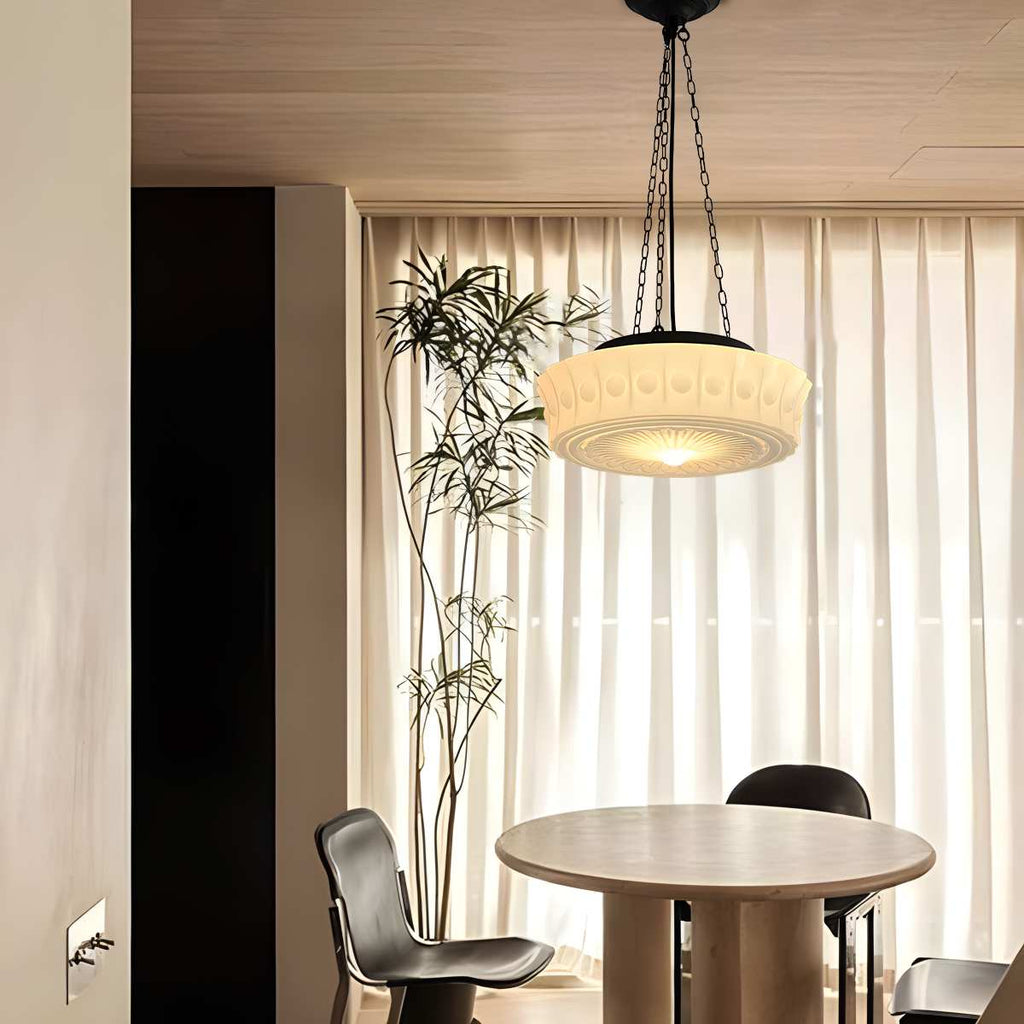 Hailie Vintage French Pendant Light With Dome for Living Room