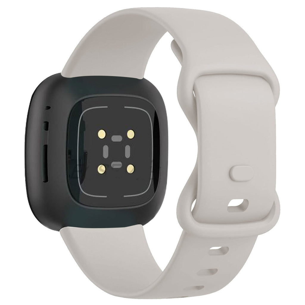 Durable Off White Silicone Band For Fitbit Versa 3