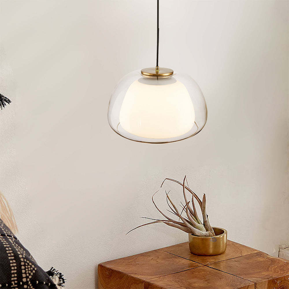 Aurora Milk Glass Pendant Light For Modern Ceiling Decor