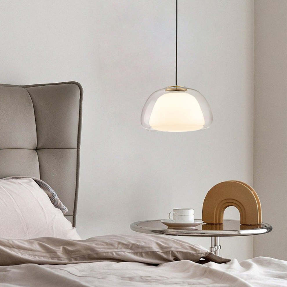 Aurora Milk Glass Pendant Light For Modern Ceiling Decor