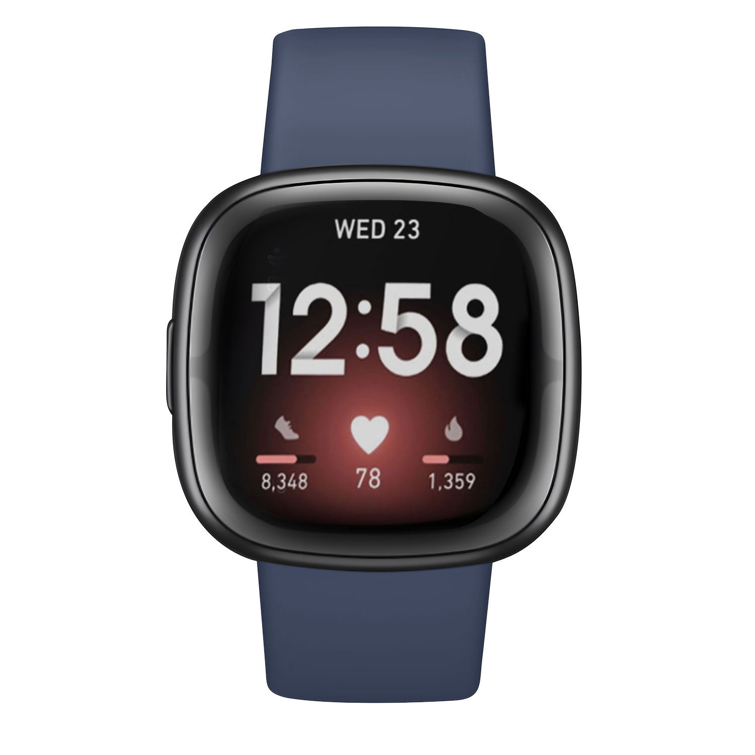 Fitbit Versa 3 Dark Blue Silicone Strap Classic Band