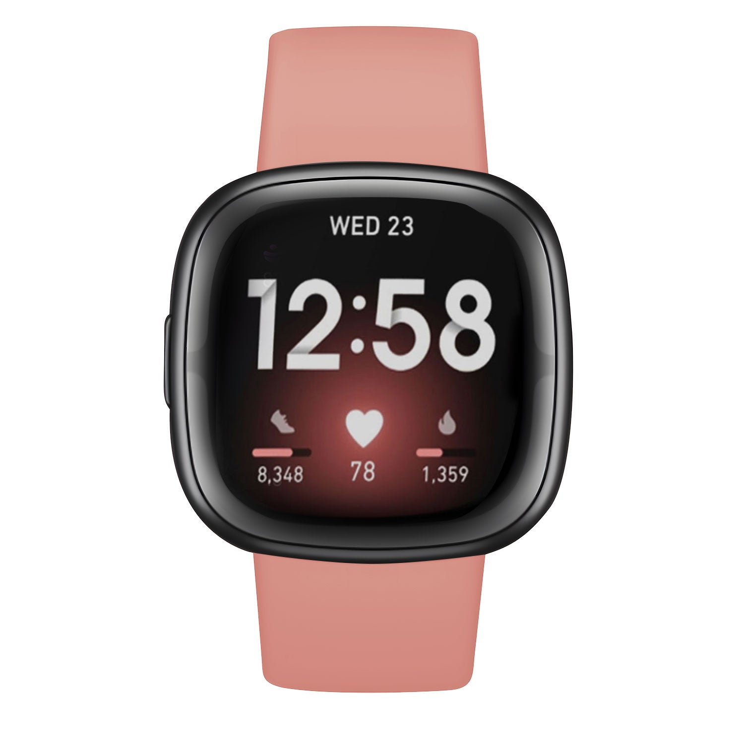 Original Pink Silicone Replacement Band For Fitbit Versa 3