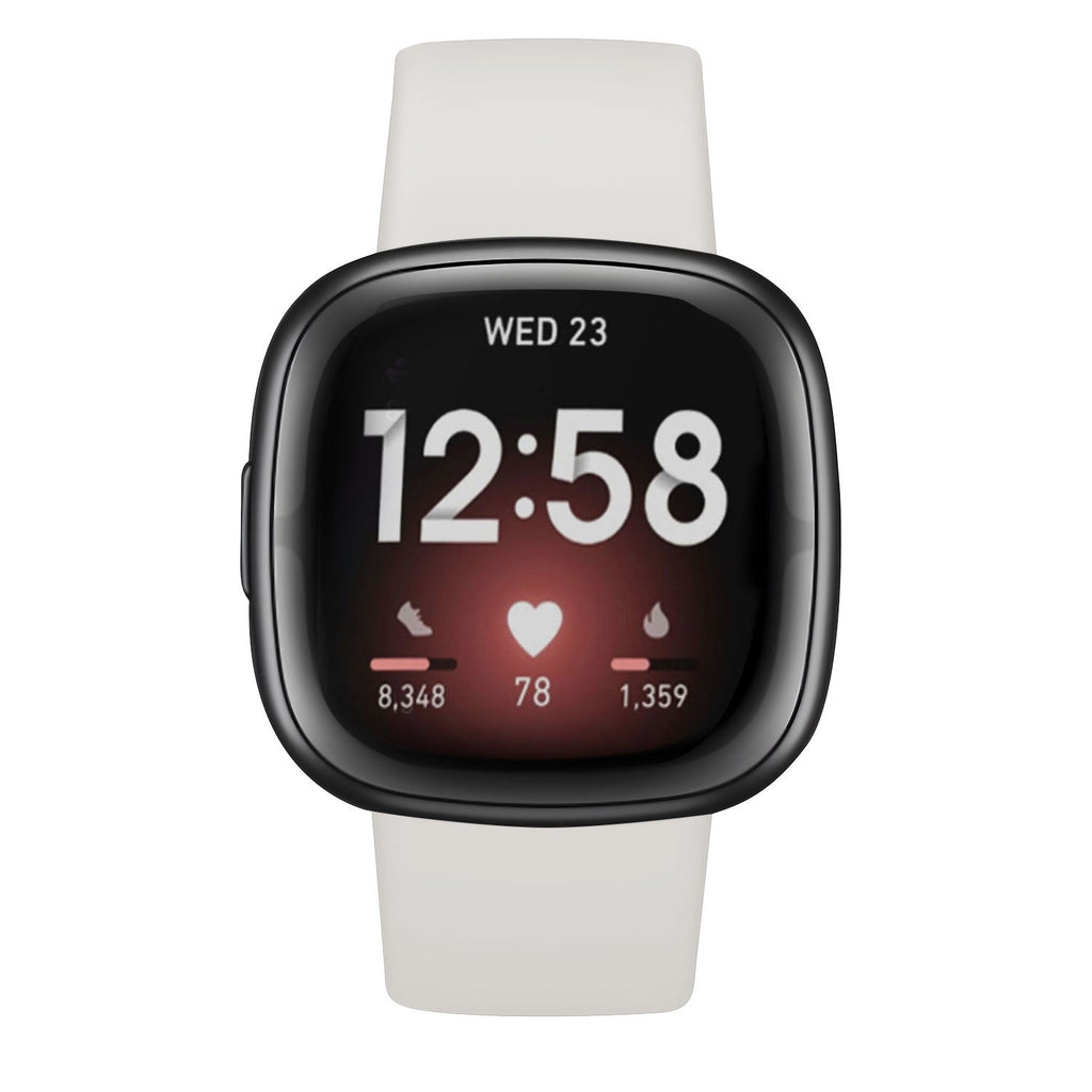 Durable Off White Silicone Band For Fitbit Versa 3