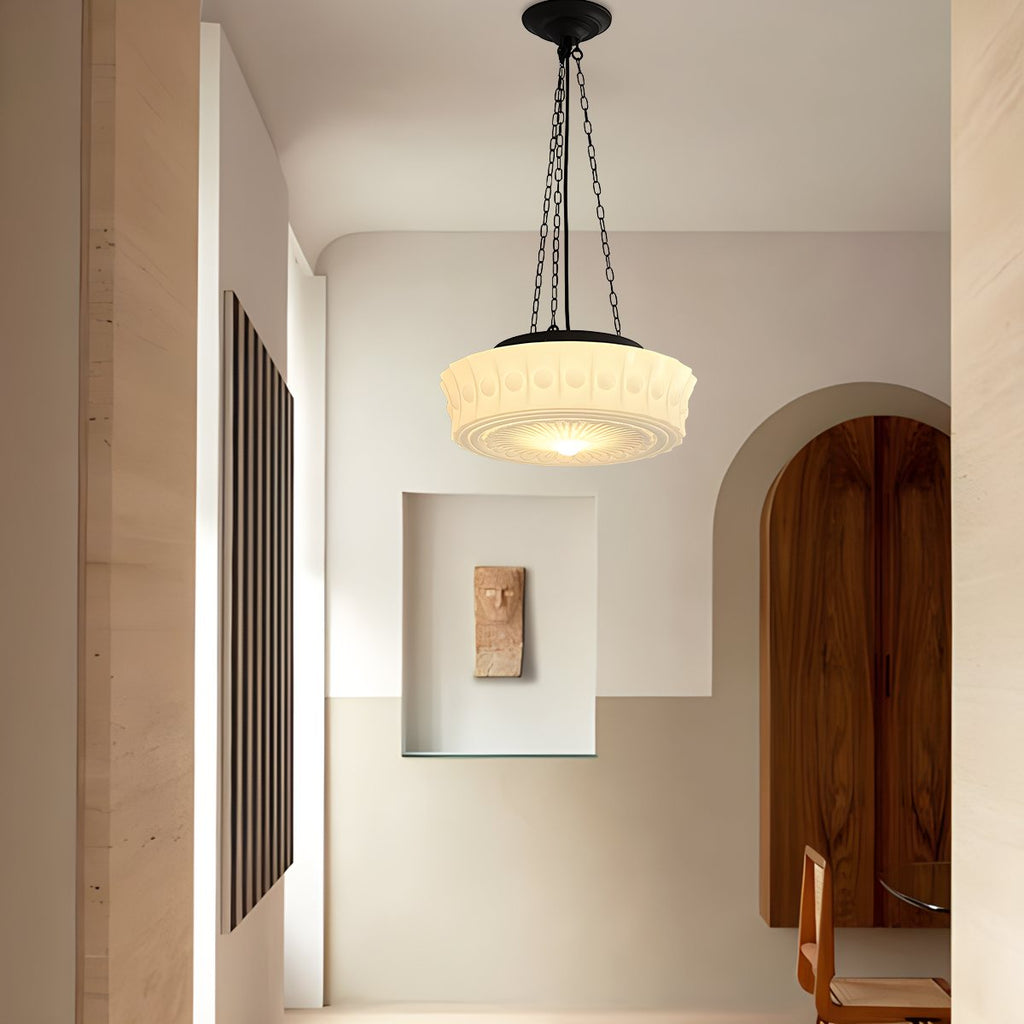 Hailie Vintage French Pendant Light With Dome for Living Room