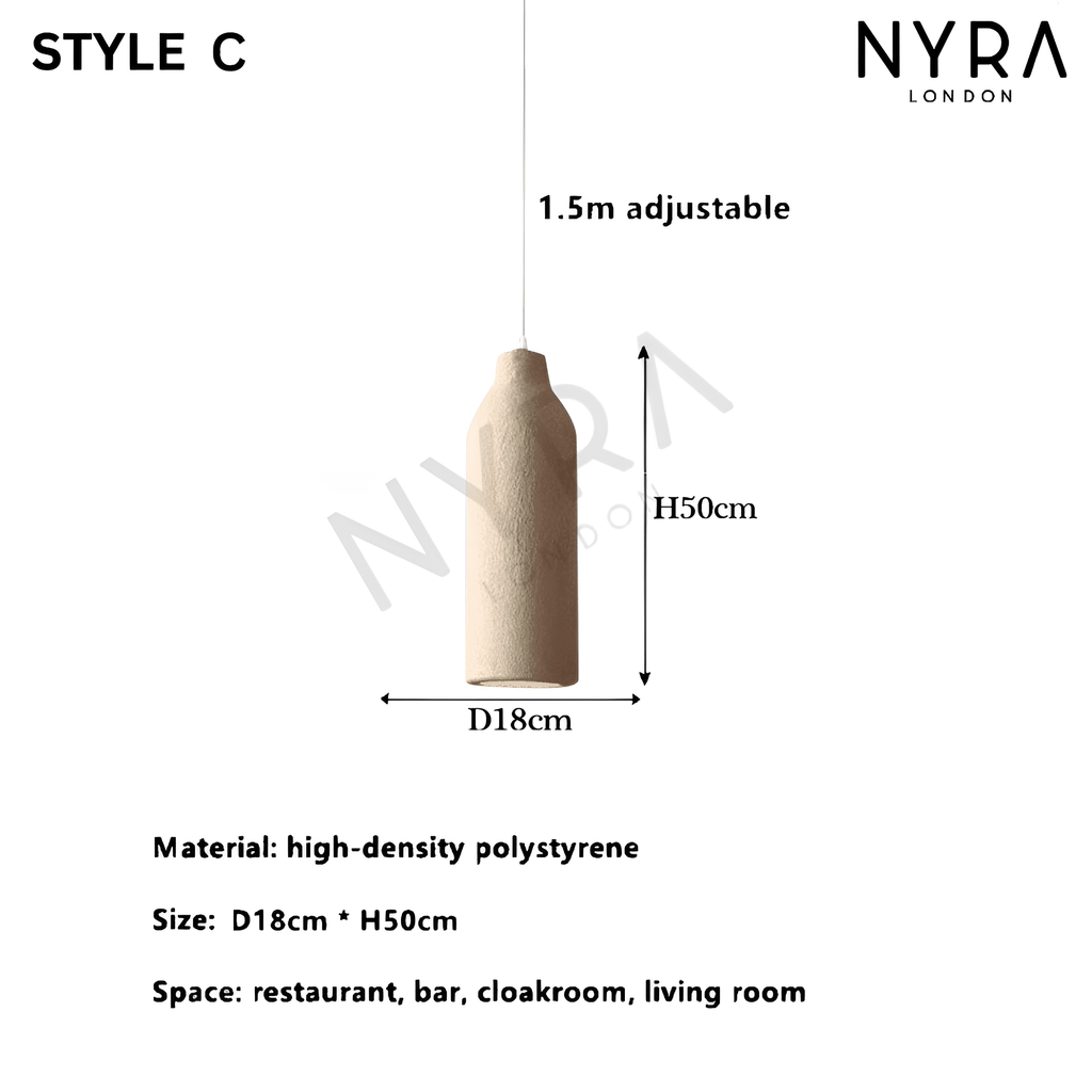 SylvaWabi Resin Pendant Light For Modern Ceiling Fixtures