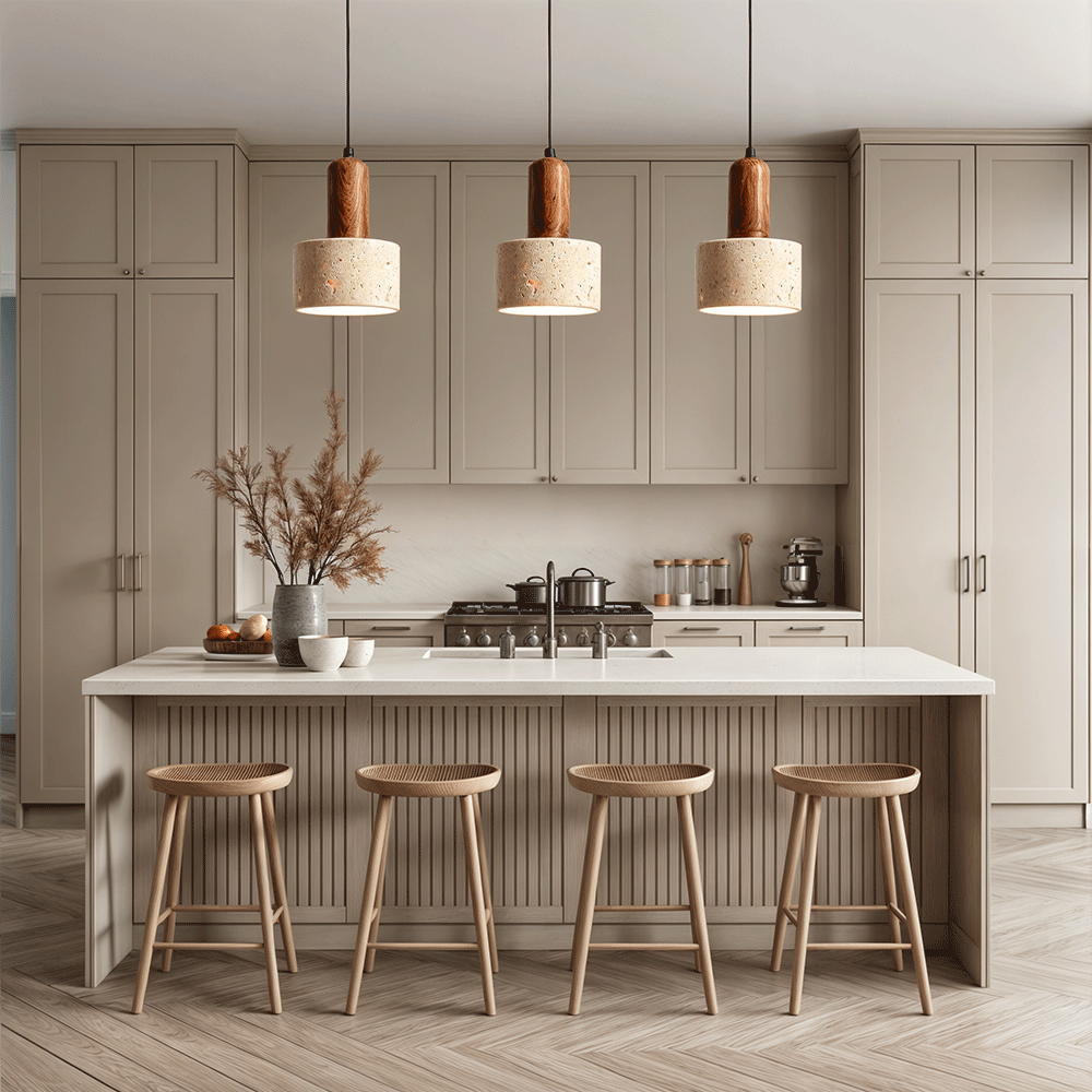 Solena Travertine Pendant Lighting For Modern Homes