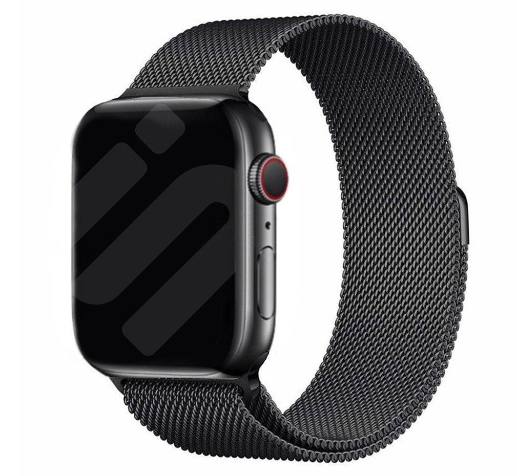 Elegant Black Finish Milanese Edition Strap For Apple Watch