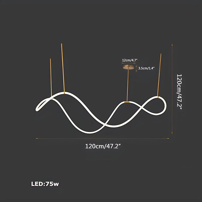Pendant Light With Long Hose For Dining Room Modern LED Fixture