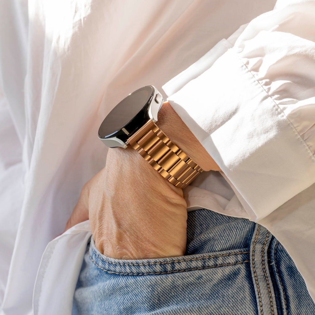 Stainless Steel Rose Gold Band For Samsung Galaxy Watch 4 40mm