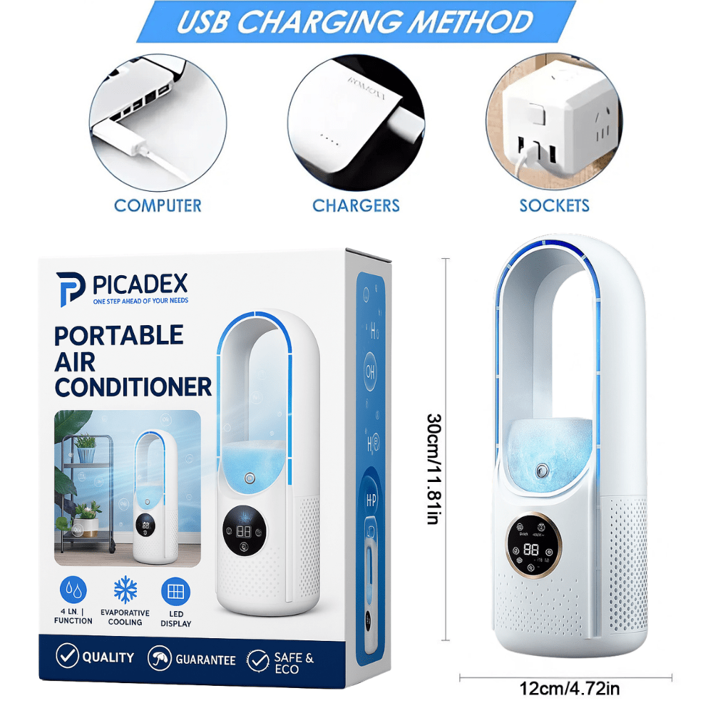 Bladeless Portable Air Cooler | ormexis