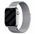 Premium Accessory For Apple Watch Silver Milanese Band