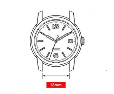 Versatile 18mm Silicone Strap With Quick Release Clasp For Watches
