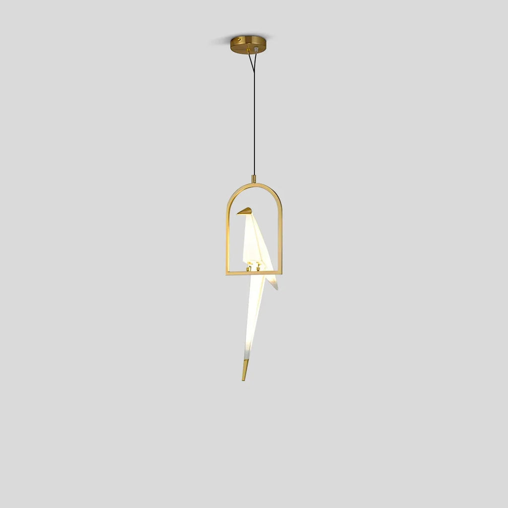 Elegant Dining Room Chandelier With Paper Crane Birds