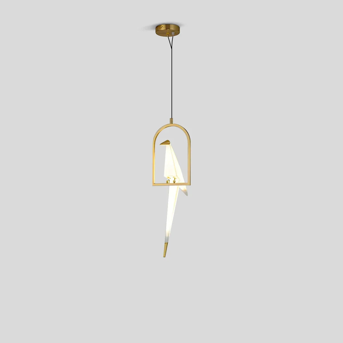 Elegant Dining Room Chandelier With Paper Crane Birds