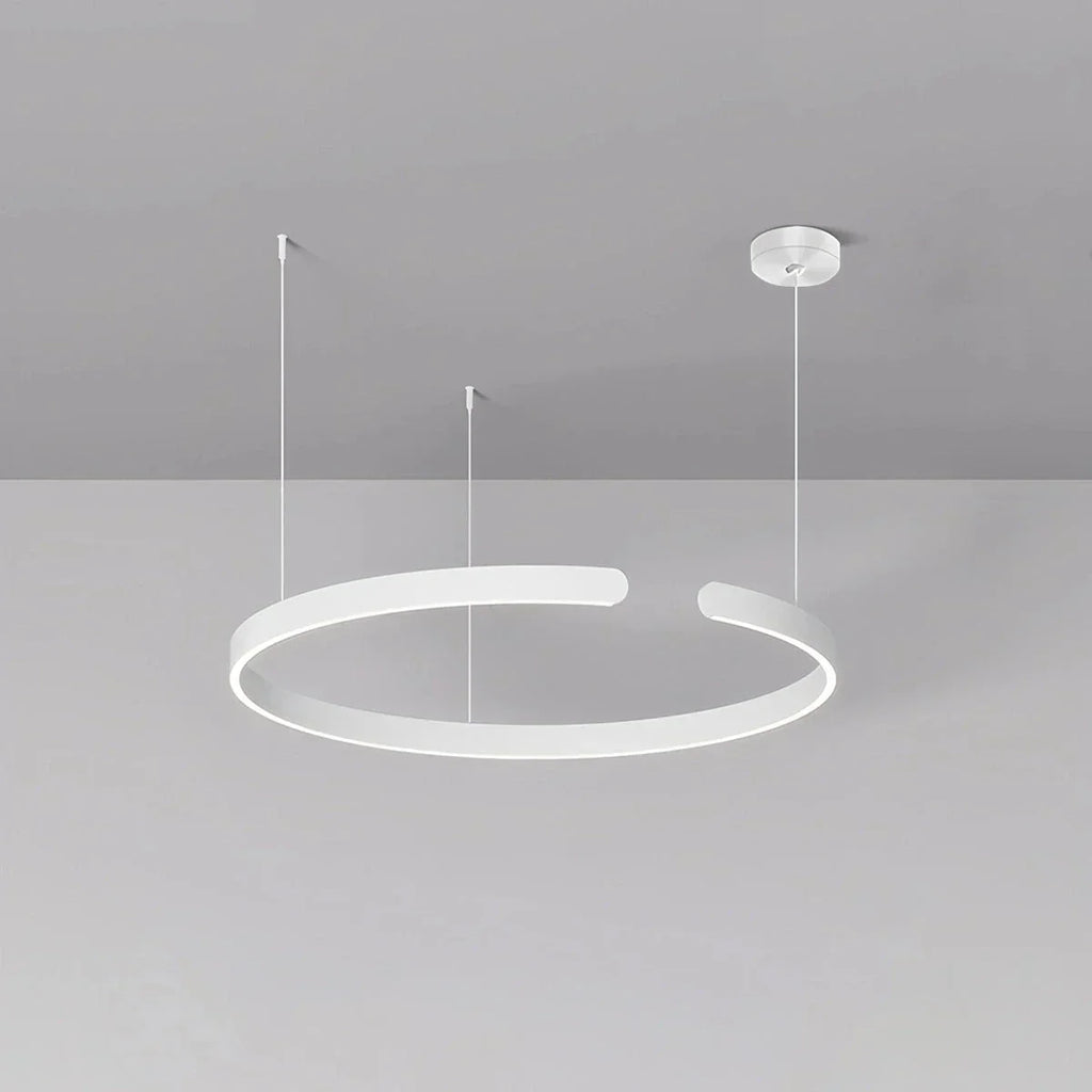 Sleek Circular LED Ring Chandelier For Living Room Decor