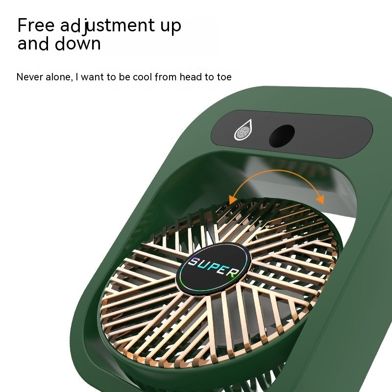 AquaFlow Portable Misting Fan For Personal Cooling
