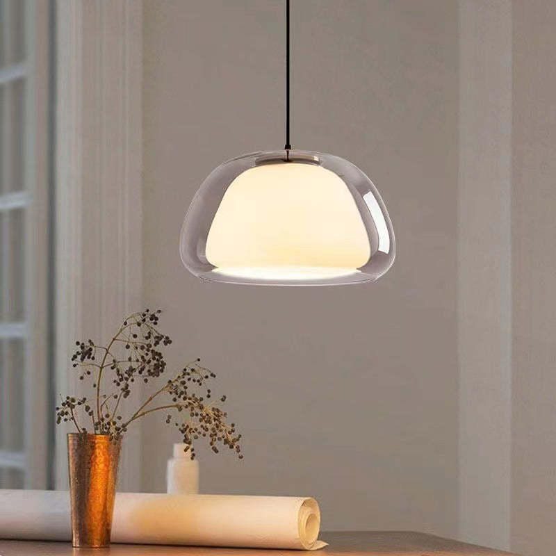 Aurora Milk Glass Pendant Light For Modern Ceiling Decor