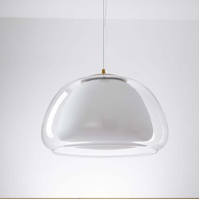 Aurora Milk Glass Pendant Light For Modern Ceiling Decor