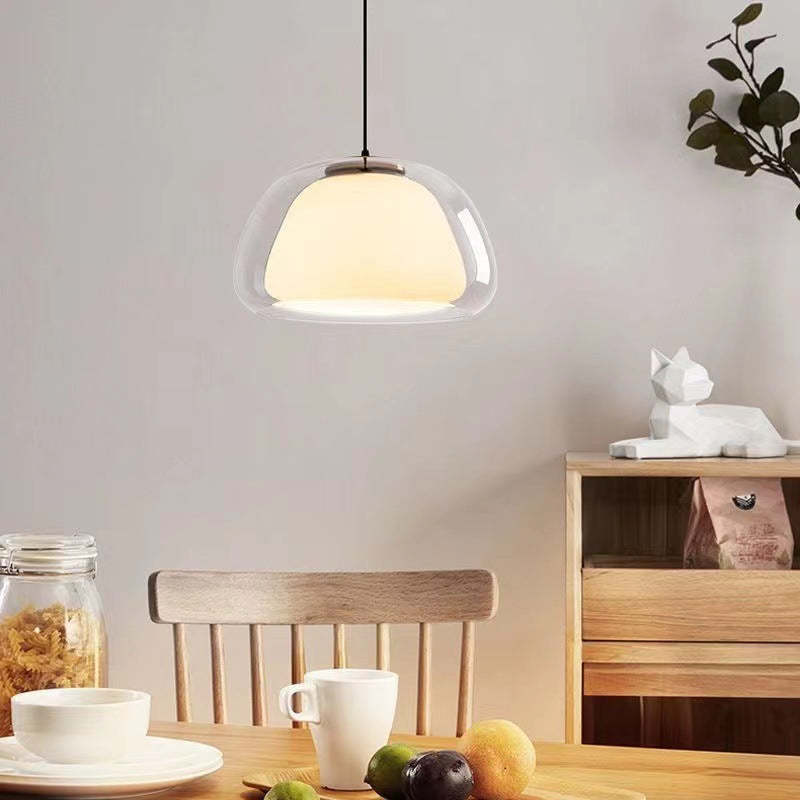 Aurora Milk Glass Pendant Light For Modern Ceiling Decor