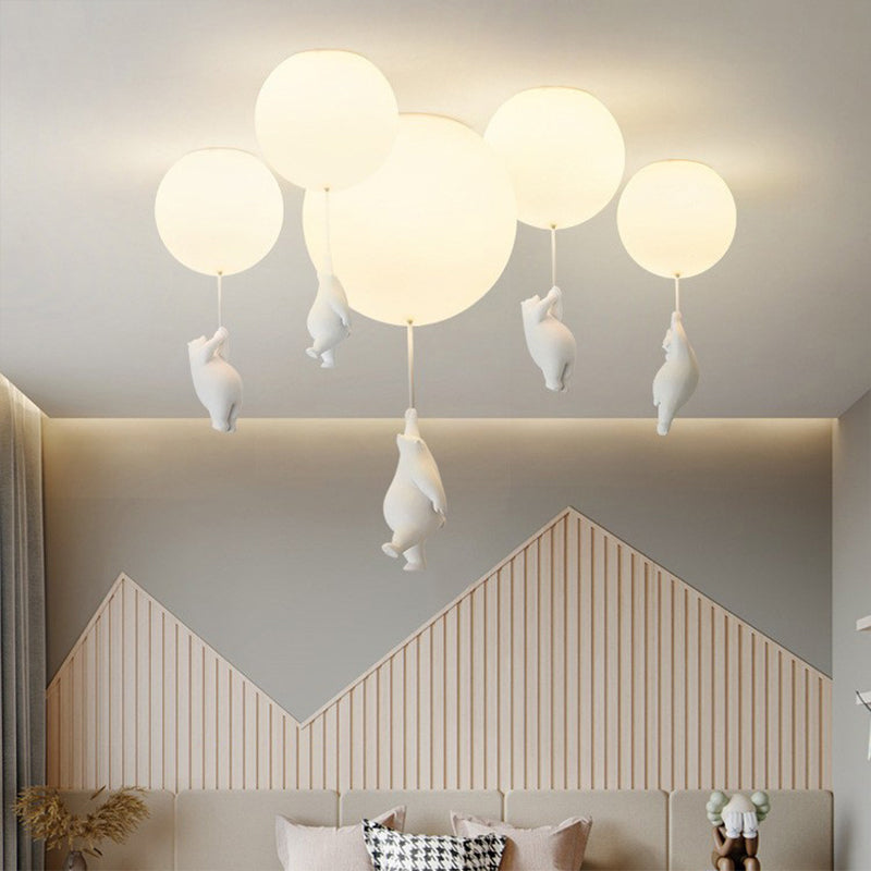 Cora Bear Balloon Ceiling Pendant Light For Children's Rooms