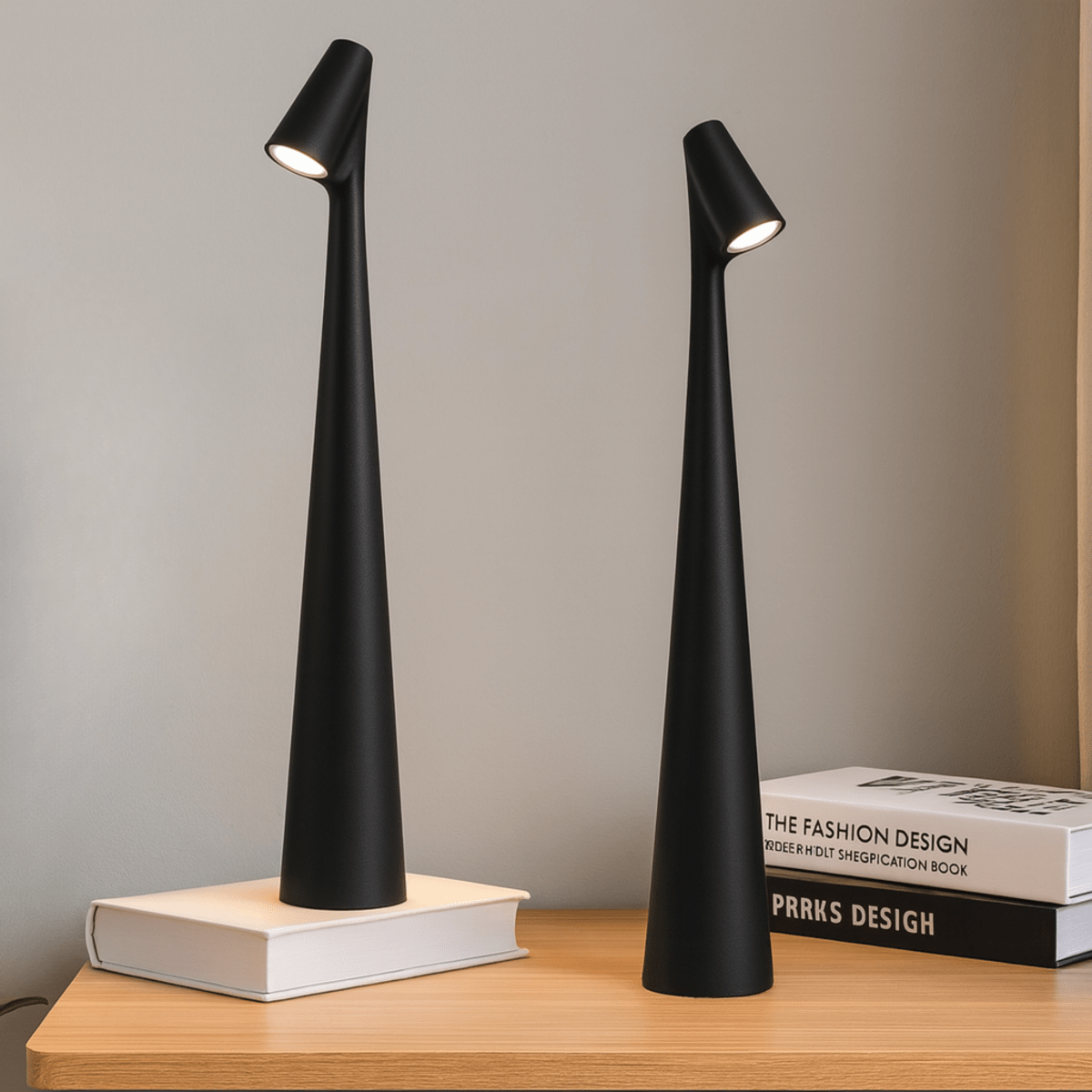 Stylish Table Lamp In Metal Finish Rechargeable For Indoor And Outdoor Use