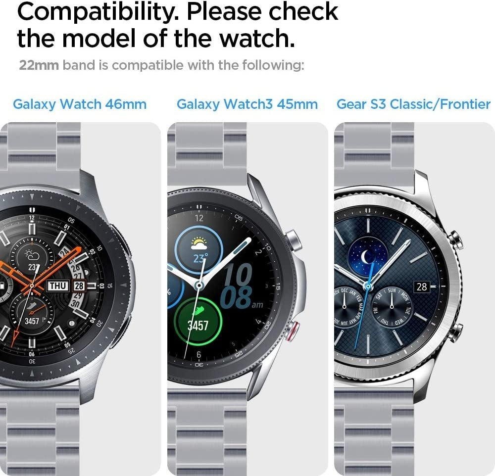 Samsung Galaxy Watch 3 45mm Black Strap Sport Replacement Band