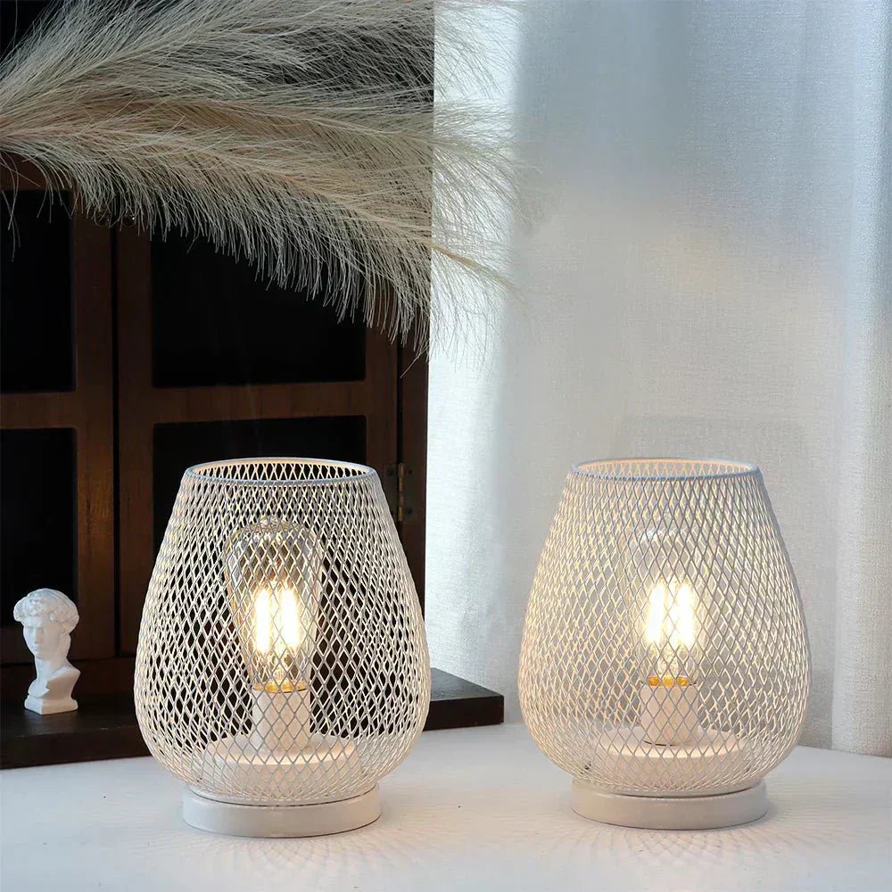 AureaGlow Wireless Table Lamp With Warm Edison Led Glow For Cozy Decor