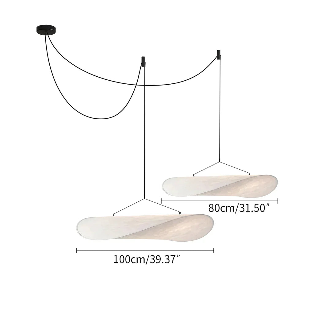 Zen Art Cloud Silk Pendant Lamp For Living Room Potato Chip Lamp