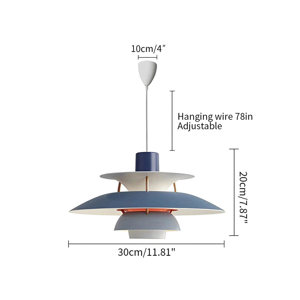 Scandinavian Style Layered Pendant Lamp Ceiling Light