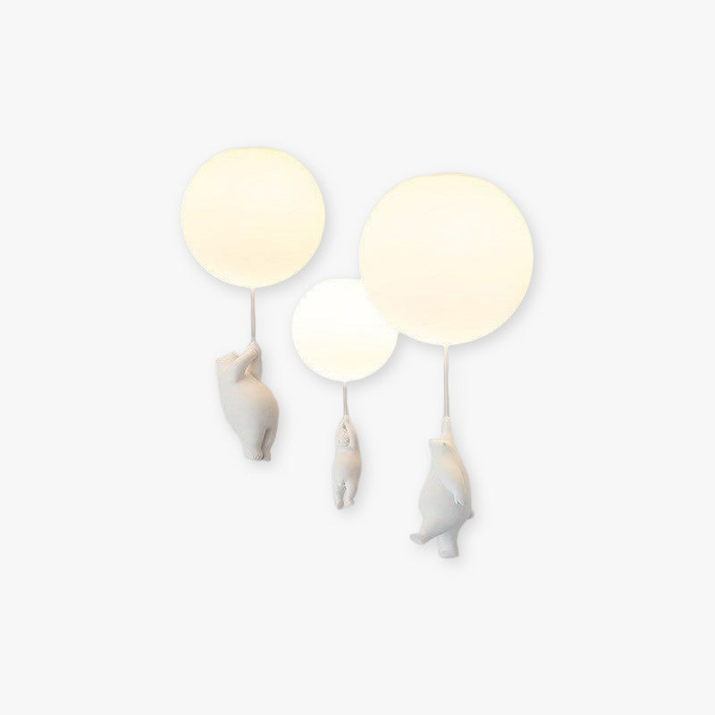 Cora Bear Balloon Ceiling Pendant Light For Children's Rooms