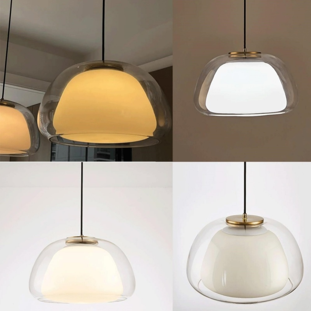 Aurora Milk Glass Pendant Light For Modern Ceiling Decor