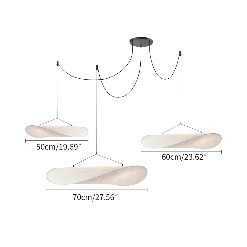 Zen Art Cloud Silk Pendant Lamp For Living Room Potato Chip Lamp