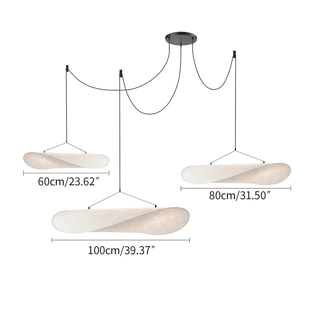 Zen Art Cloud Silk Pendant Lamp For Living Room Potato Chip Lamp