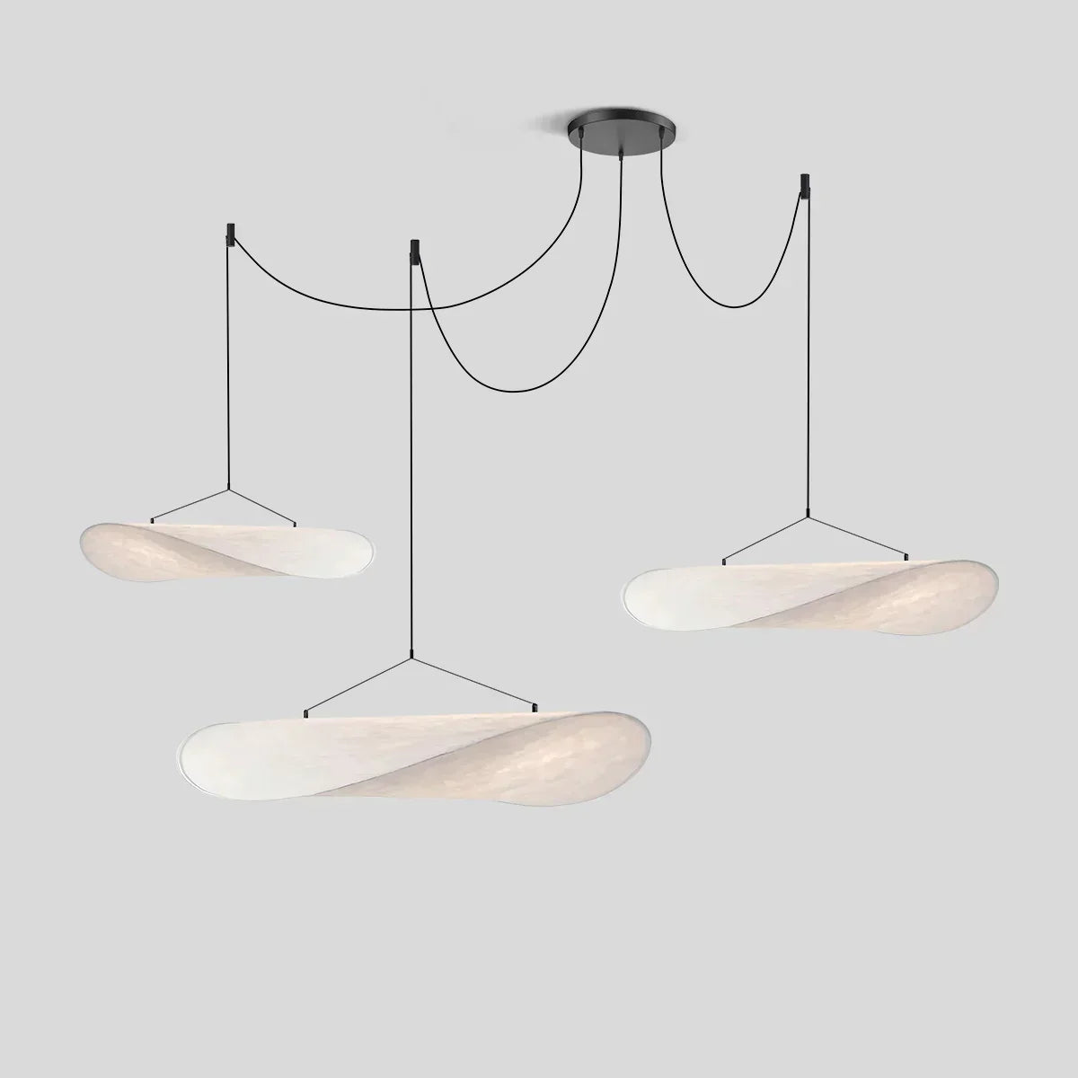 Zen Art Cloud Silk Pendant Lamp For Living Room Potato Chip Lamp
