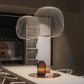 Lyra Spokes Pendant Light, Hanging Fixture, 52 Cm Diameter, 200 Cm Height