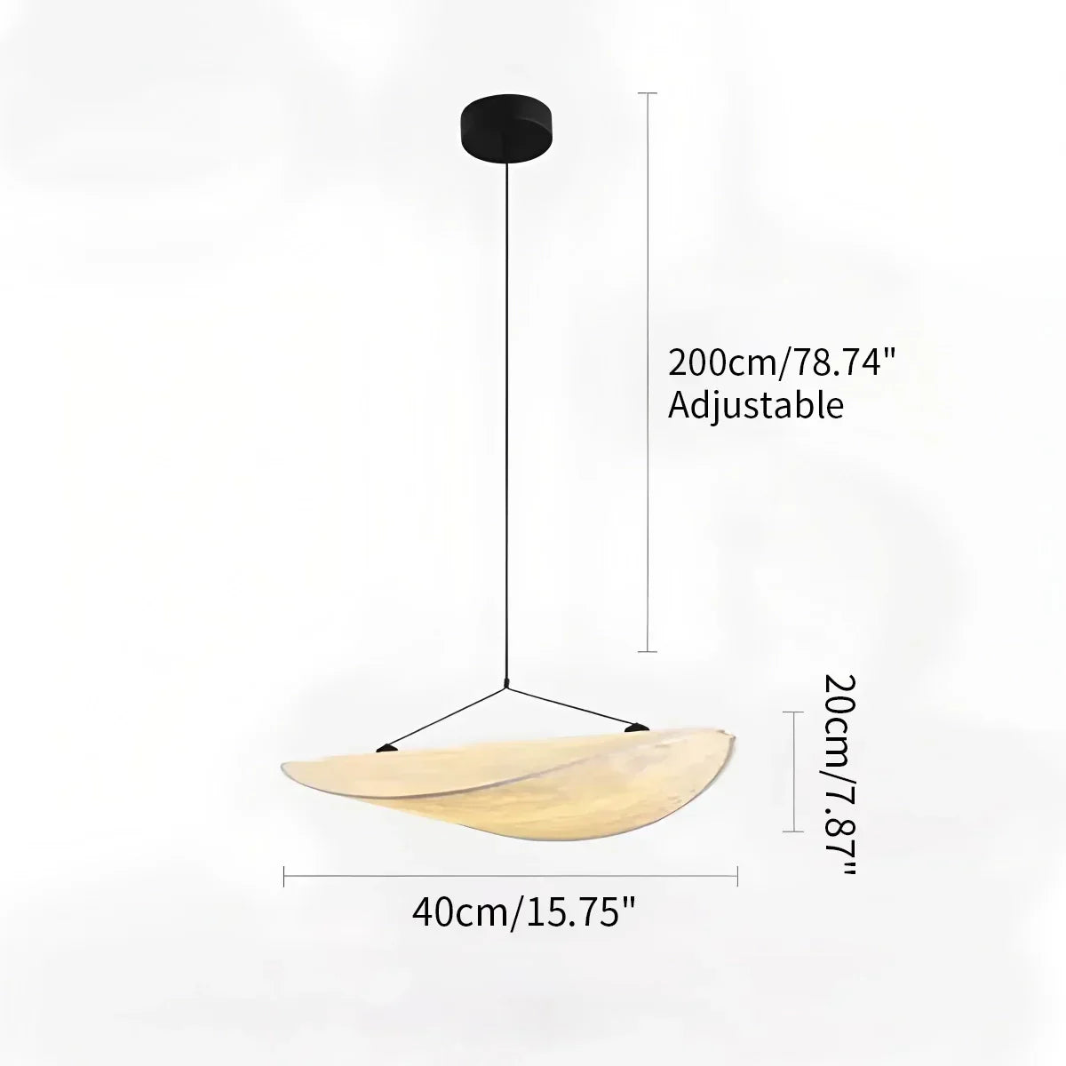 Zen Art Cloud Silk Pendant Lamp For Living Room Potato Chip Lamp