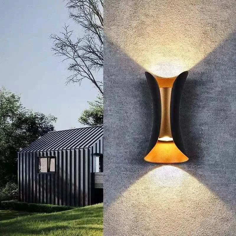 LumaCurve Arched Exterior LED Wall Lamp IP65 Weatherproof