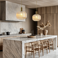 Marise Pendant Lights With Fluted Glass Nordic Decor