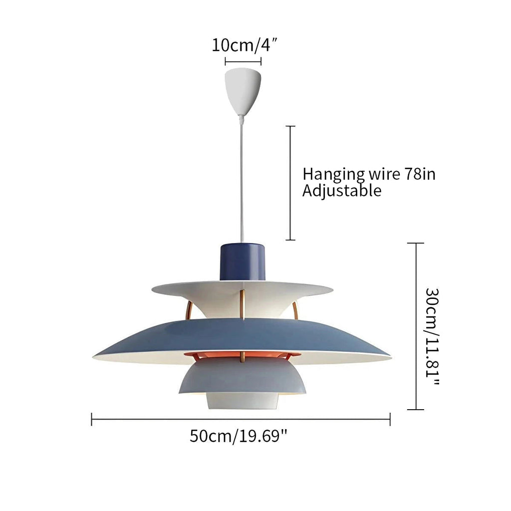 Scandinavian Style Layered Pendant Lamp Ceiling Light
