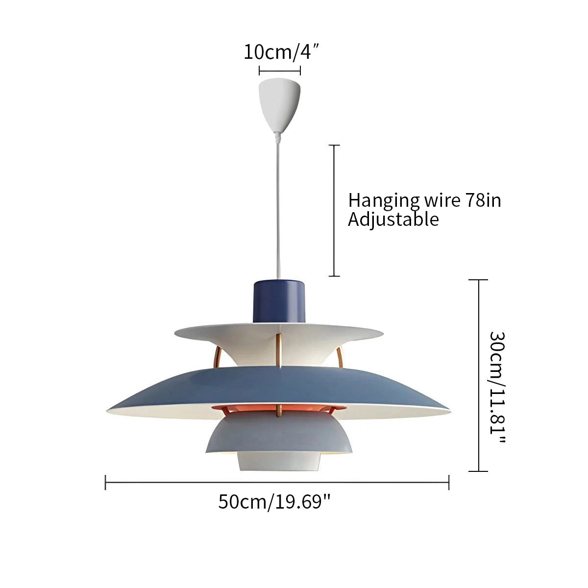 Scandinavian Style Layered Pendant Lamp Ceiling Light