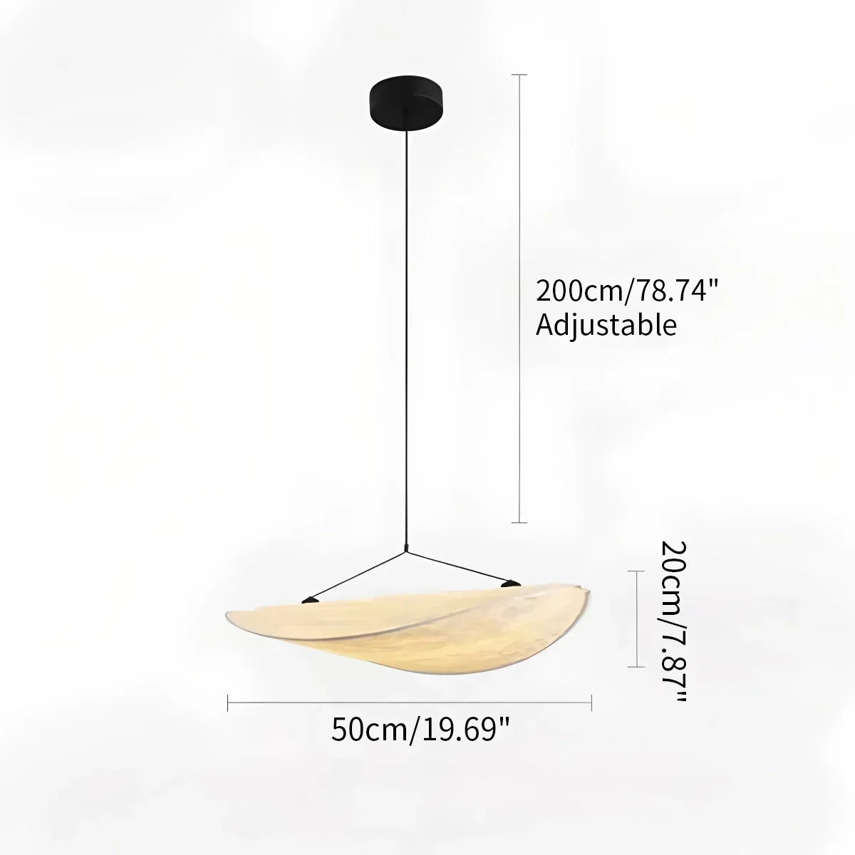 Zen Art Cloud Silk Pendant Lamp For Living Room Potato Chip Lamp