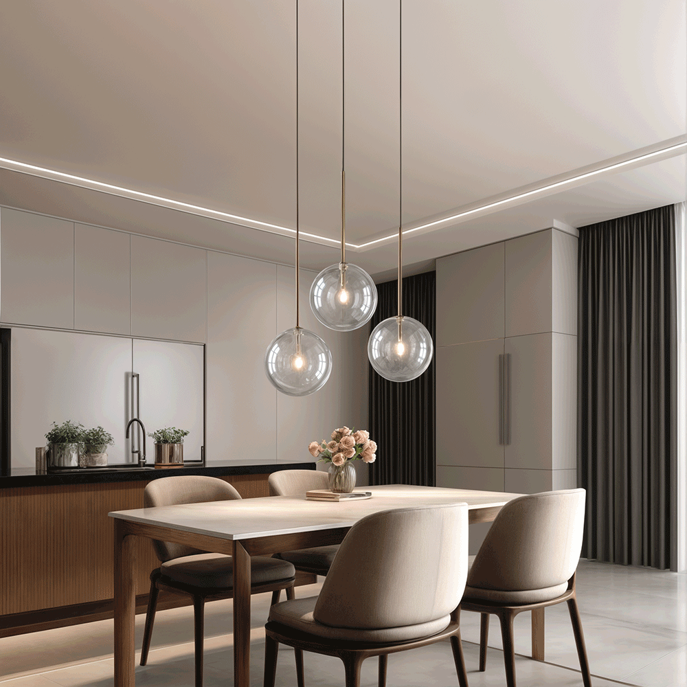Glass Globe Pendant Lights For Modern Kitchens And Bedrooms