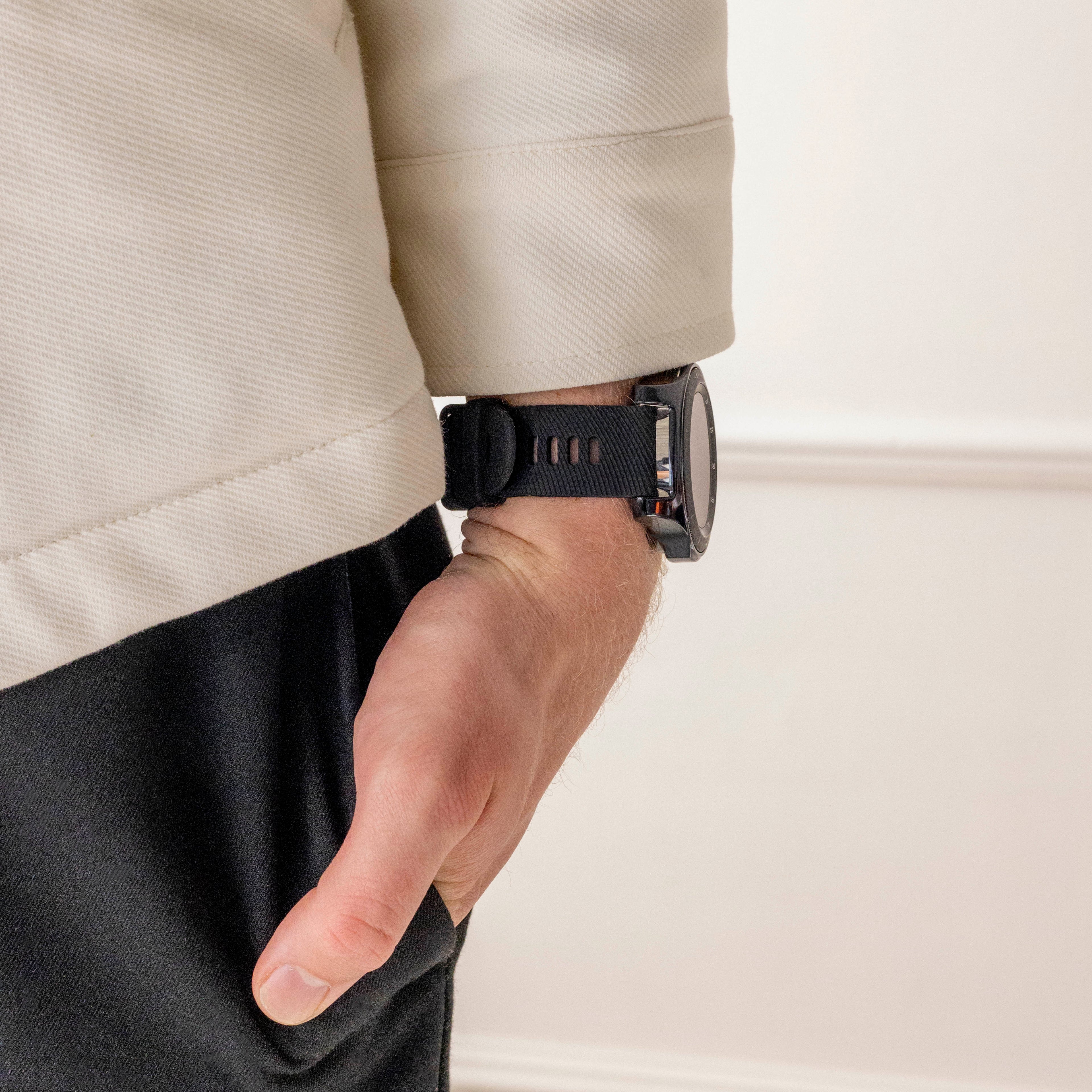 Garmin Vivoactive 4 Black Silicone Replacement Watch Band